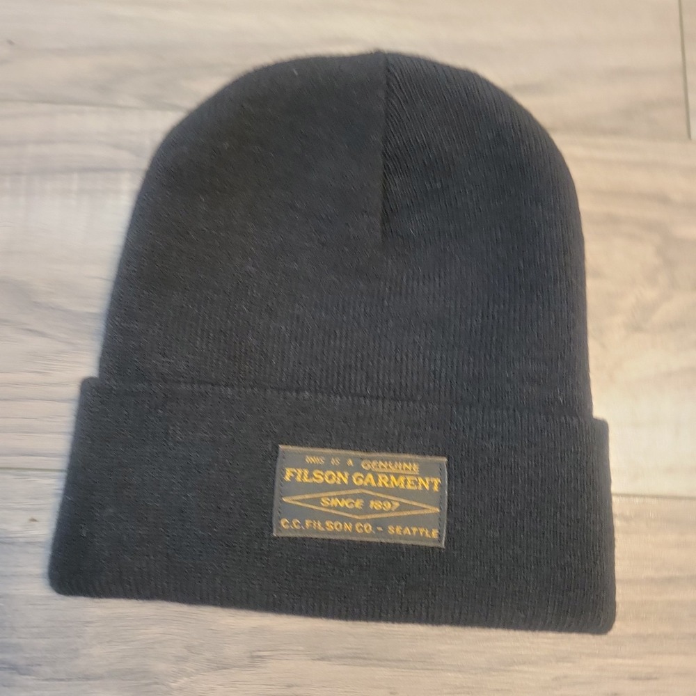 Filson Ballard Watch Cap Black Beanie  One Size Outdoor USA